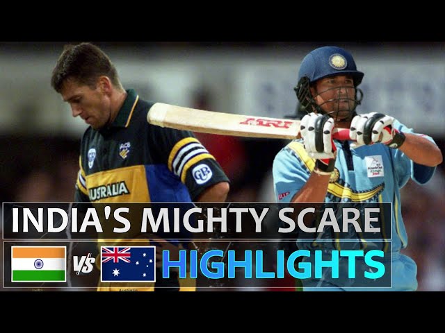 Sachin Tendulkar gives India mighty scare after Harbhajan smashes 46 against Australia