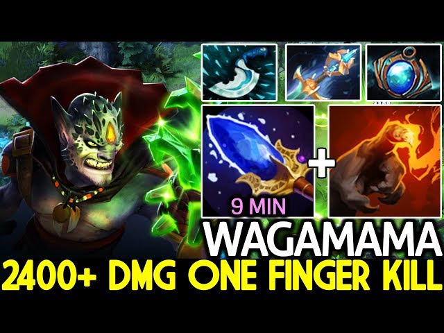 Wagamama [Lion] 2400+ Damage AOE One Finger Kill Destroy Pub 7.21 Dota 2