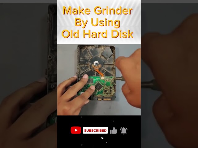 Make Grinder by using old Hard disk #diy #hack