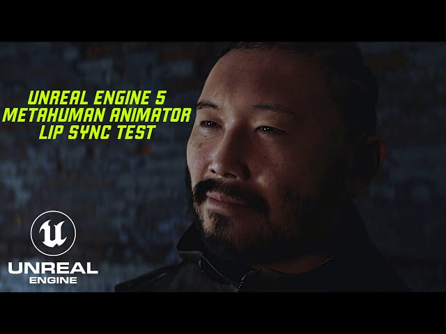 Unreal Engine 5 Metahuman Animator Lip Sync Test