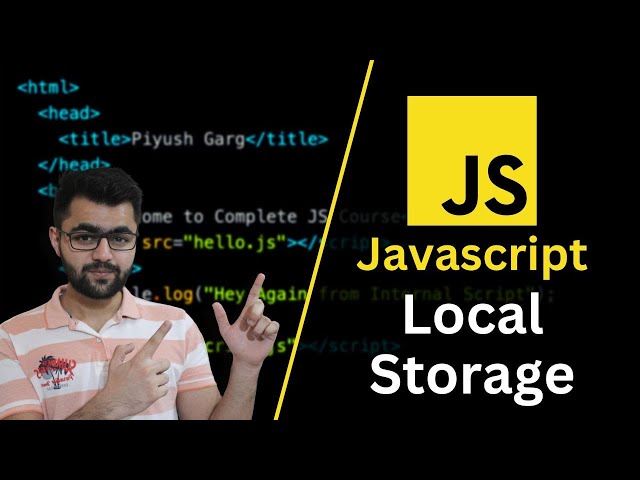 Local Storage in Javascript