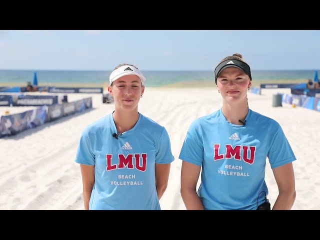 Megan Rice and Reka Orsi Toth of LMU Beach Volleyball