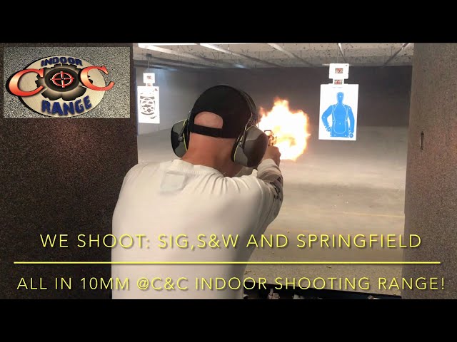 We shoot a Sig P220 Legion, S&W M&P and a Springfield XDM Elite all in 10mm, at C&C Shooting Range!