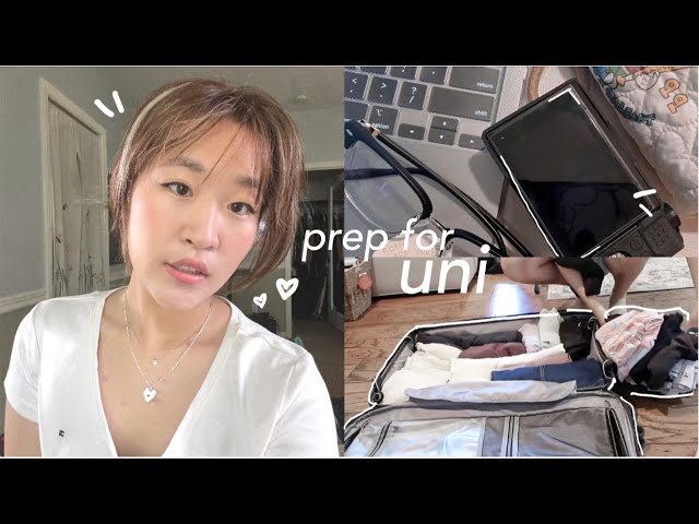 prepping for back to school 📚 uni dorm shopping, packing, grwm
