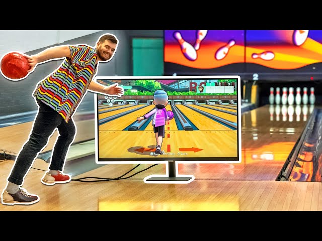 Playing Switch Bowling at a Bowling Alley