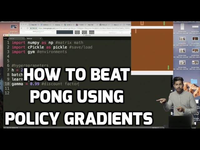 How to Beat Pong Using Policy Gradients (LIVE)