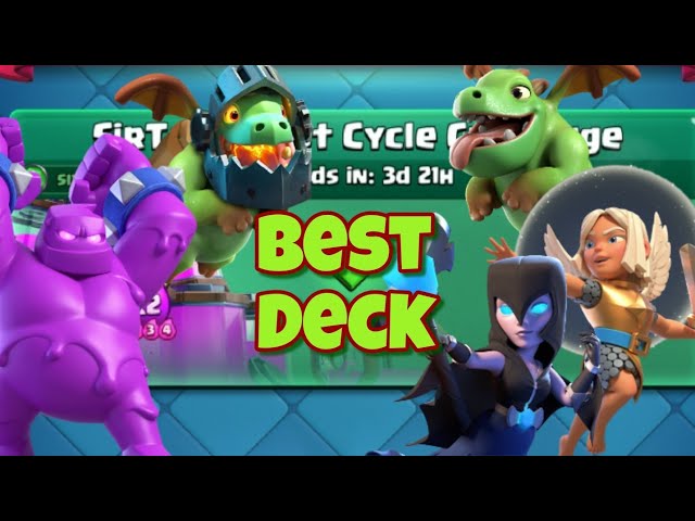 Best deck for sirtag's fast cycle challenge, 3 crown victory in just1 min #sirtagsfastcyclechallenge