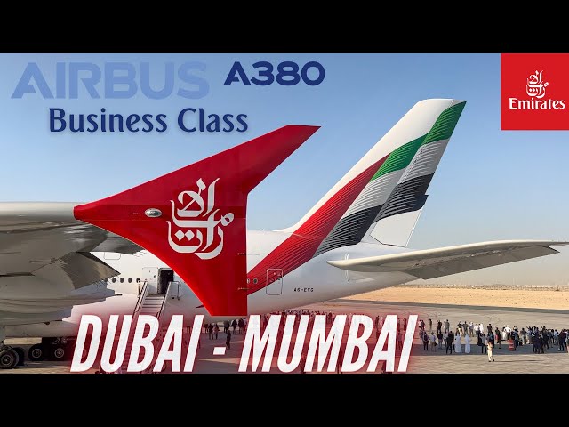 A380 BUSINESS CLASS to India | Dubai - Mumbai | Emirates Business Class | Emirates A380 |Trip Report