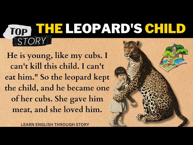 Interesting Story | The Leopard's Child | Graded Reader | Practice English | Speak English #story