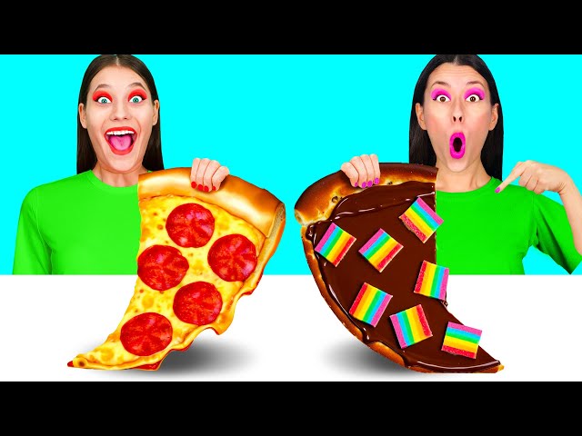 Pizza Decorating Challenge | Awesome Kitchen Hacks by Happy Fun