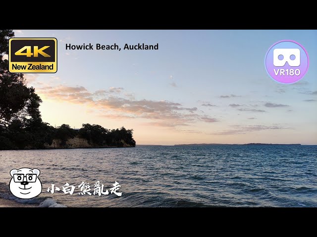 20210314A 4K VR180 Howick Beach, Auckland | Relaxing Views and Sounds of Waves