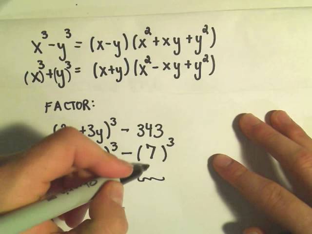 Factoring Sums and Differences of Cubes - Ex 3