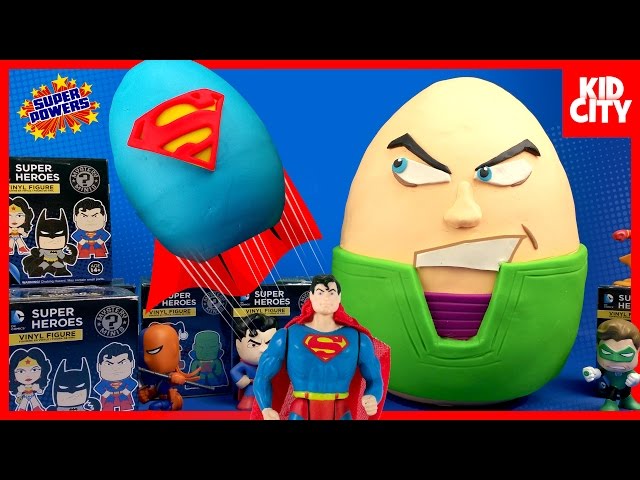 Justice League Toys Play-Doh Surprise Egg! | KidCity