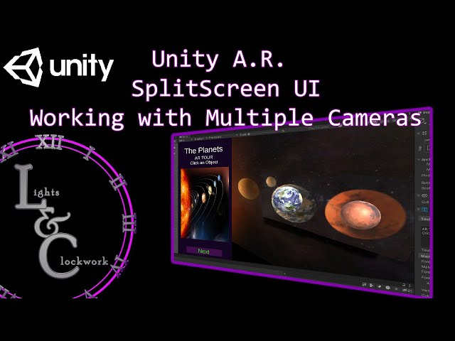 Unity UI Basics - AR Split Screen with multiple Cameras