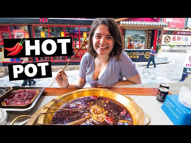 EXTREMELY Spicy Chinese Food: First Time Chongqing Hotpot (China Vlog 2019 麻辣火鍋)