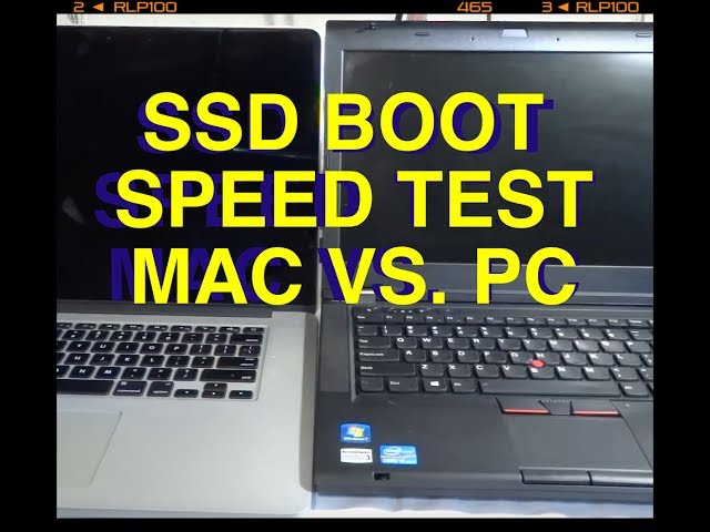 SSD BOOT UP MAC vs. PC
