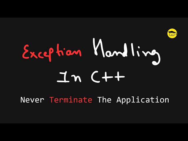Exception Handling In C++ Introduction