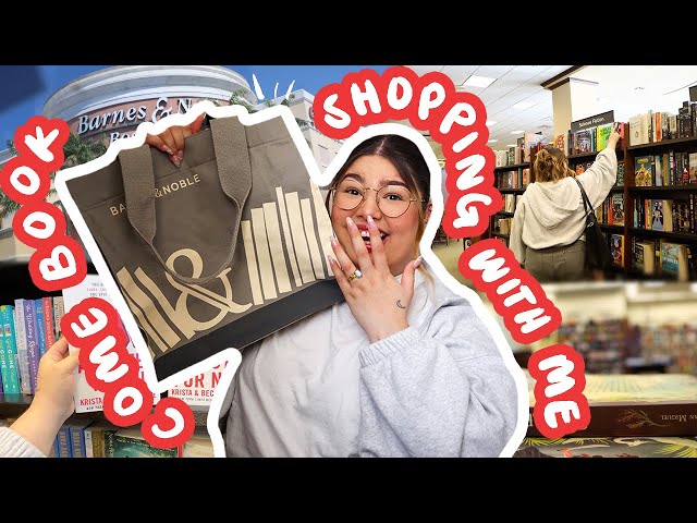 come BOOK SHOPPING with me at barnes & noble + HUGE book haul 🛒✨