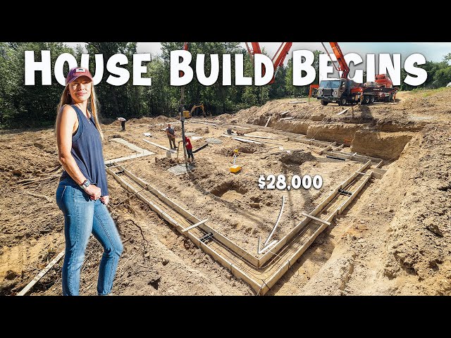 Building a House Start to Finish | Pouring the Foundation Ep. 3