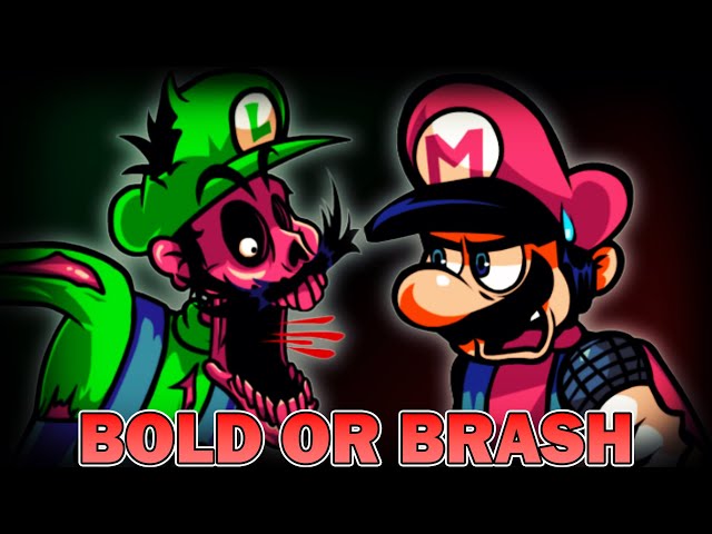 Friday Night Funkin Mod Bold or Brash but IHY Luigi and Mario