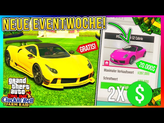 Neue Eventwoche in GTA Online! Fahrzeugraub Autos behalten, 2x$ Cluckin Bell & mehr! | GTA 5 News