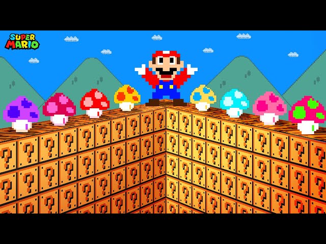 Super Mario Bros. but there're MORE Custom All Mushrooms.