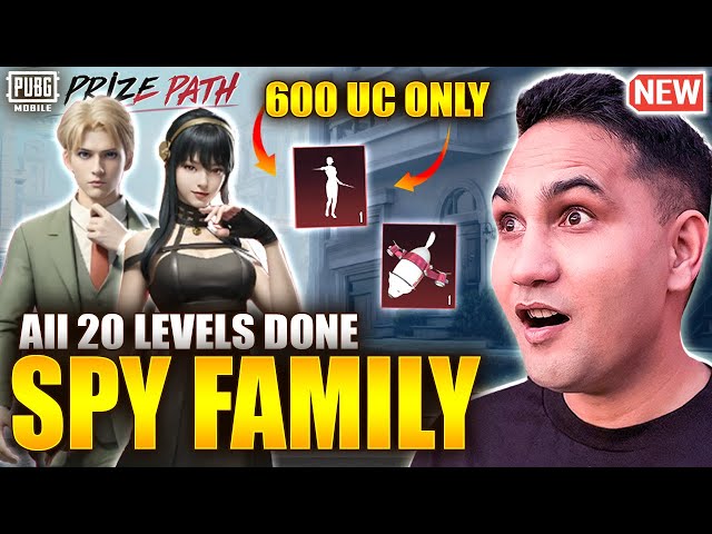 NEW SPY X FAMILY COLLAB | SPY FAMILY CRATE OPENING | SPY FAMILY PRIZE PATH | PUBG MOBILE | BGMI