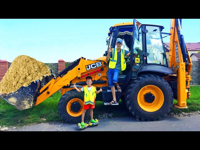 Tractor Excavator, Concrete truck and Fuel truck broke Funny stories about cars