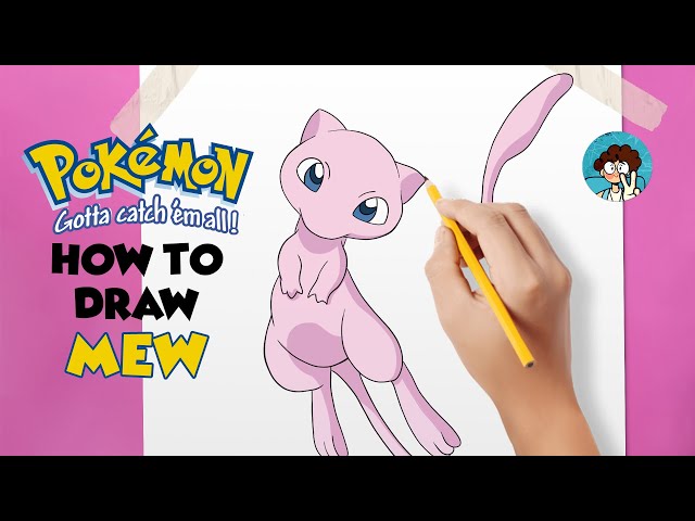 How to draw Mew Easy and Fast I Pokémon