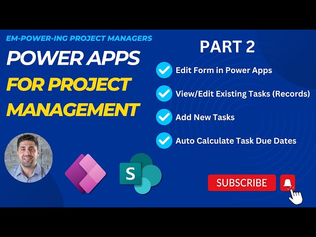 Power Apps for Project Management | Part 2: Edit Forms