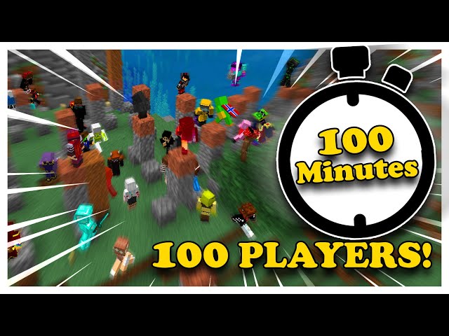 What can 100 Minecraft players do in 100 Minutes