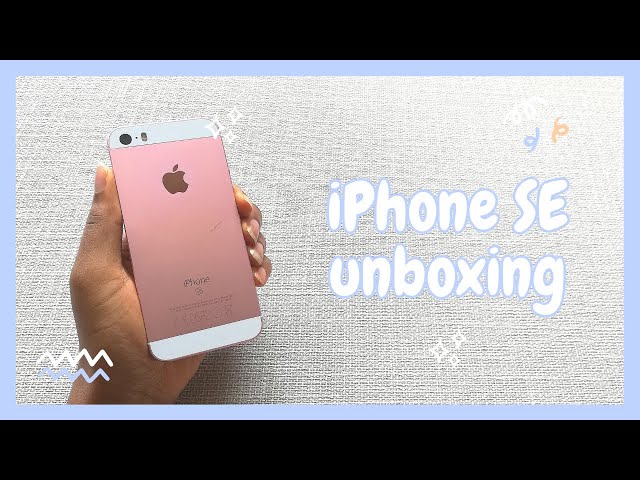 unboxing my SECONDHAND iPhone SE 1st Generation + case!