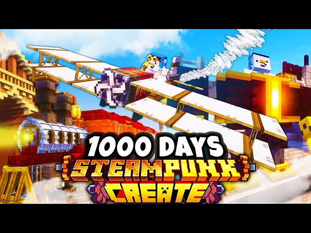 I Survived 1000 Days in STEAMPUNK Minecraft [FULL MOVIE]