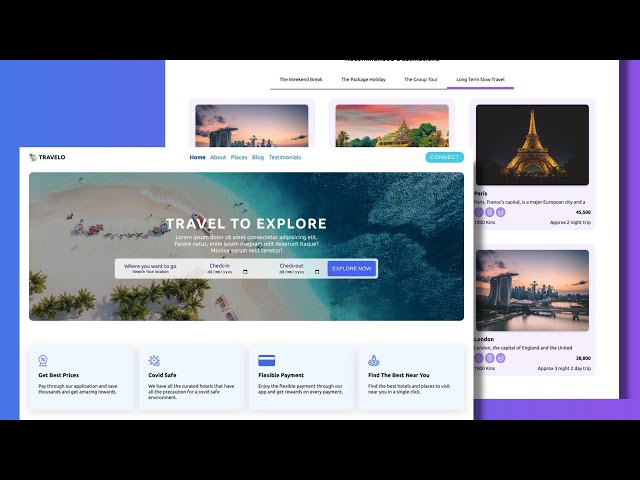 React Responisve Travel Agency Website Design using Styled Components with ScrollReveal Animations✈️