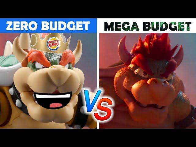 Super Mario Bros Movie ZERO BUDGET But Made with Toys! VS Real Trailer