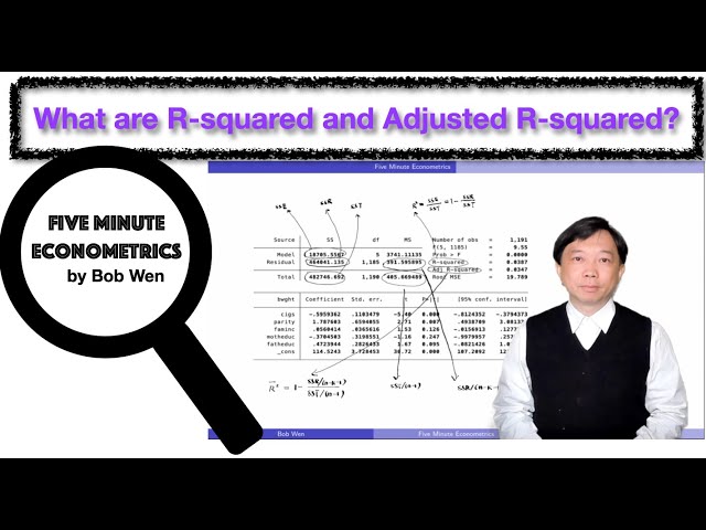What are R-squared and Adjusted R-squared? | 【Five Minute Econometrics】Topic 11