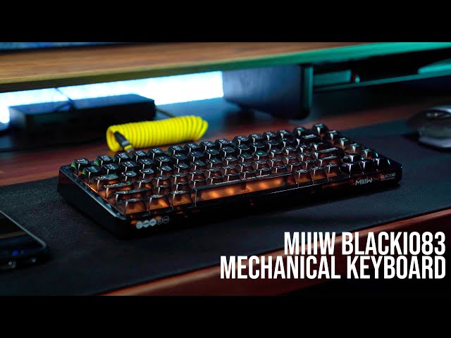 MIIIW BlackIO83 Mechanical Keyboard Review - Bright RGB, Transparent, and Loud.