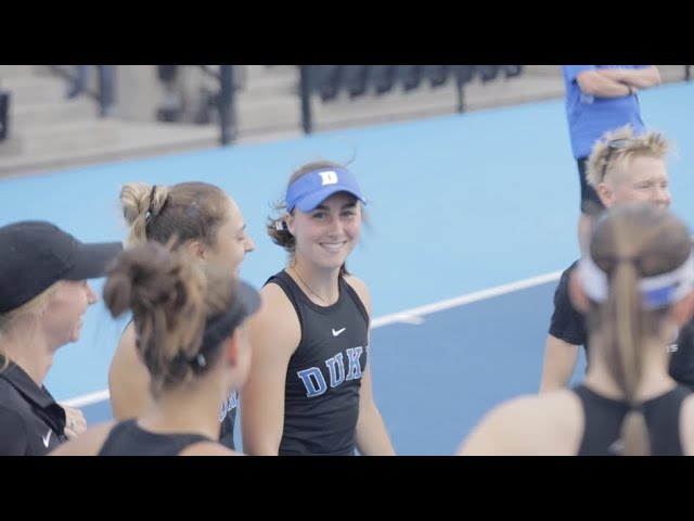 Duke's Chloe Beck writes a letter to tennis