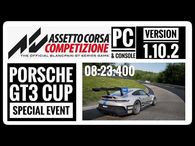 ACC Porsche Cup GT3 special event at the Nordschleife