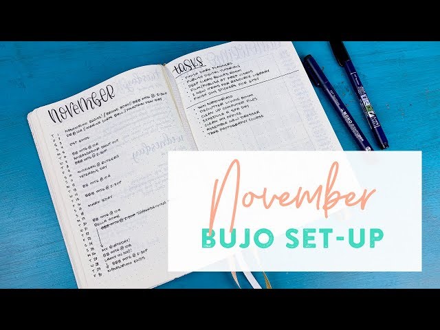 November Bullet Journal Set-Up [NaNoWriMo Update!]