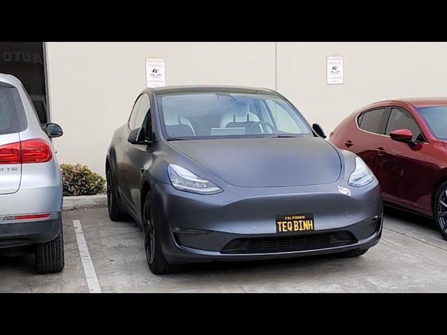 Electric Unicycle EUC Ride Home Getting Tesla Model Y Tinted