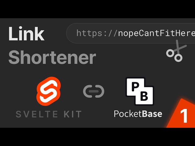 Link Shortener Project with Svelte Kit and PocketBase #1 - Setup & Configuration