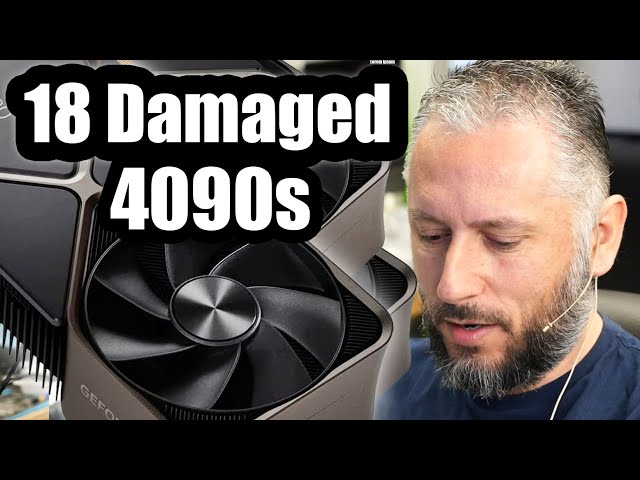 18 Damaged 4090 Graphics Cards Founders Edition Repair