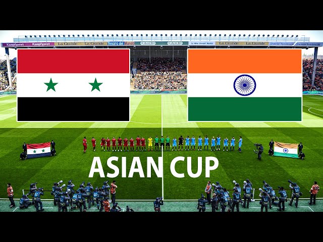 SYRIA vs INDIA | Asian Cup 2024 - Full Match All Goals HD | Pes Gameplay