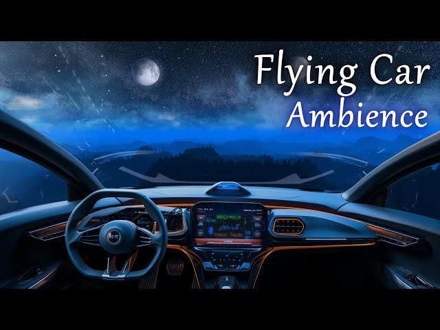 Flying Car Ambience | Flight White Noise Sleep Sound | Relaxing Sounds of Flight | 10 hours