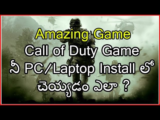 How to install Call of Duty In PC/Laptop | Call Of Duty Tips & Tricks