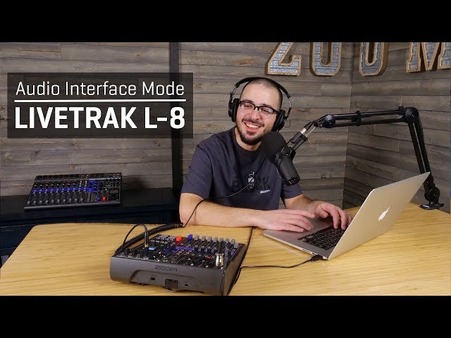 Zoom LiveTrak L-8: Audio Interface Mode