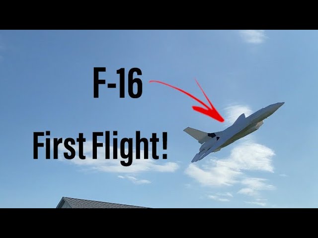 First flight of DIY f-16 jet