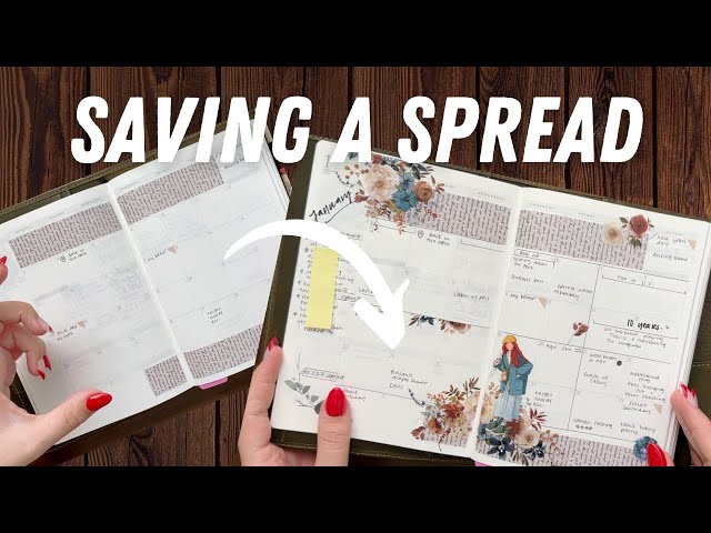 How to Save The Planner Spreads You Abandoned
