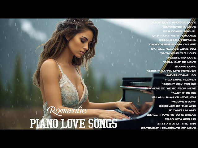 The Most Beautiful & Romantic  Piano Love Songs - Greatest Love Songs Ever - Relaxing Piano Music
